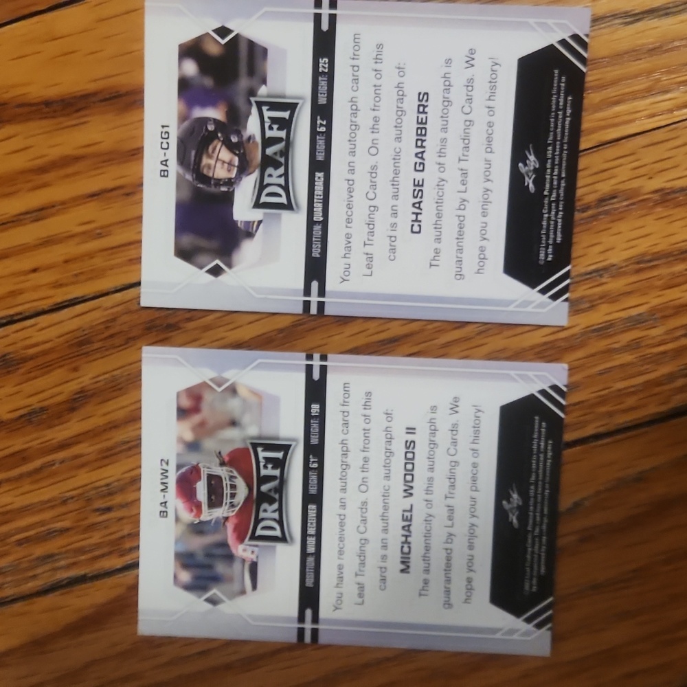2 signed NFL trading cards from 2022 drafts - Picture 4 of 4